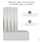 Anzzi 56 in. x 33 in. Accordion-Style Framed Matte Black & Brushed Gold Bathtub Shower Door SD-AZ16-01MBBG - alternate 5